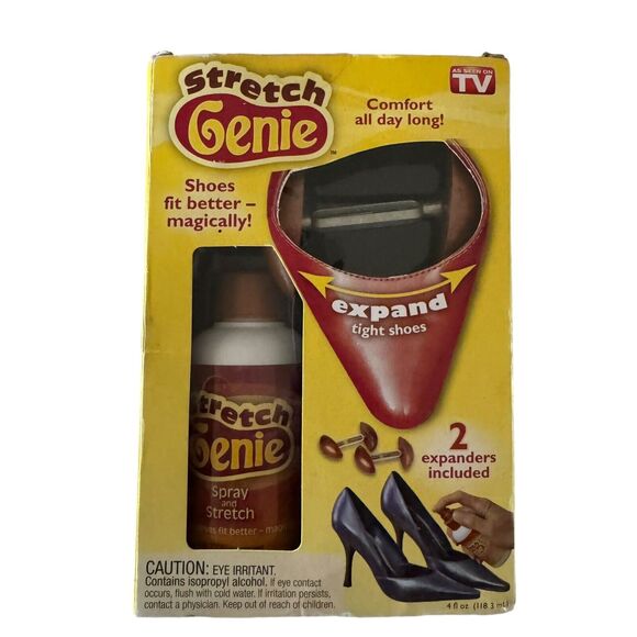 Stretch Genie 4 oz. Solution And 2 Shoe Expanders As Seen On TV NOS Open Box - Picture 1 of 2
